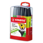 Stabilo boss original surligneur pointe biseaute - bossparade de 4 surligneurs fluo - coloris assortis ...