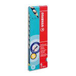 Stabilo easygraph crayon graphite b gaucher - bleu ardoise
