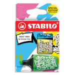 Stabilo etui carton de 3 surligneurs boss mini by snooze one. pointe biseaute. coloris vert, jaune, ...
