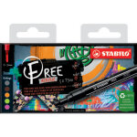 Stabilo etui carton x 5 marqueurs pointe moyenne stabilo free acrylic t300 - set 3 ''vintage'' Stabilo etui carton x 5 marqueurs pointe moyenne stabilo free acrylic t300 - set 3 ''vintage''