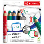 Stabilo markdry crayon marqueur effaçable à sec pefc - etui de 4 coloris assortis Stabilo markdry crayon marqueur effaçable à sec pefc - etui de 4 coloris assortis