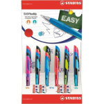 Stabilo prsentoir de 24 stylos - plume easybuddy mixte m et l spciale gaucher + 8 botes de 3 cartouches ...