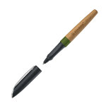 Stabilo stylo bille rechargeable grow - corps en bois fsc - encre bleue