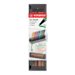 Stabilo stylo - feutres pen 68 - pr�sentoir click box de 10 feutres, pointes moyennes, couleurs d'encre ...