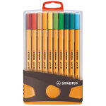Stabilo stylo - feutres point 88, colorparade, tui de 20 feutres pointes fines (0, 4 mm), couleurs d'encre ...