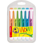 Stabilo swing cool pastel surligneur pointe biseaute 1 et 4 mm - coloris assortis fluo - pochette de ...