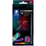 Crayon de couleur norix, �tui en carton de 24