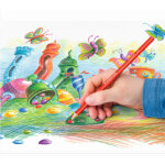 Crayon de couleur triangulaire ergosoft, 12 + 2 �tui