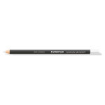 Staedtler crayon marqueur permanent lumocolor glasochrom - blanc - bote de 12