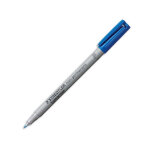 Staedtler feutre multi - usages pour support lisse lumocolor encre bleu non permanente pointe fine de ...