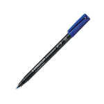 Staedtler feutre multi - usages pour support lisse lumocolor encre bleue permanente pointe de 1mm