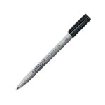 Staedtler feutre multi - usages pour support lisse lumocolor encre noire non permanente pointe de 1mm ...