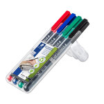 Staedtler lumocolor marqueur permanent lumocolor 138 pointe ogive fine 0. 6 mm - étui de 4 assortis Staedtler lumocolor marqueur permanent lumocolor 138 pointe ogive fine 0. 6 mm - étui de 4 assortis