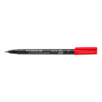 Staedtler lumocolor marqueur permanent lumocolor 318 pointe ogive fine 0. 6 mm - rouge