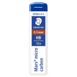 Staedtler mars mars micro carbon - etui de 12 mines hb 0, 5 mm pour porte - mines