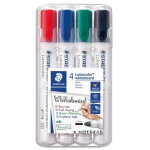 Staedtler pochette de 4 marqueurs effaables  sec pointe ogive encre alcool 4 couleurs assorties 351 ...