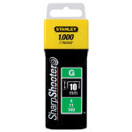 Stanley 1000 agrafes type g 10 mm stanley tra706t