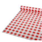 Starpak nappe en film 'carreau', rouge / blanc