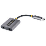 Startech. com adaptateur casque usb - c - splitter audio, double casque usb type c avec entre micro ...