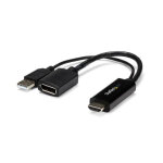 Startech. com adaptateur hdmi vers displayport 4k aliment� par usb, 3840 x 2160 pixels, 1080p, 720p, ...