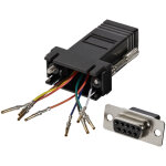 Startech. com adaptateur modulaire db9 vers rj45 - f / f - noir, db - 9, rj - 45, noir gc98ff
