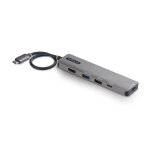 Startech. com adaptateur multiport usb - c vers hdmi avec charge pd 140w, 4k 60hz, hub usb 10 gbps, mini ...