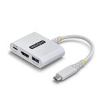 Startech. com adaptateur multiport usb - c vers hdmi avec charge pd 140w, hdmi 4k 60hz, hub usb 5 gbps, ...