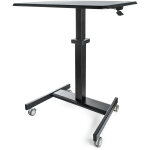 Startech. com bureau mobile assis - debout - poste de travail ergonomique � roulettes - table ordinateur ...