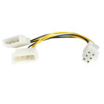 Startech. com cble adaptateur d'alimentation lp4 vers carte graphique pci express  6 broches de 15 ...