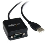 Startech. com c�ble adaptateur ftdi usb vers s�rie rs232 1 port avec isolation optique, db - 9, usb a, ...