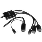 Startech. com câble adaptateur hdmi, displayport ou mini displayport vers hdmi de 2 m - noir, 2 m, displayport ... Startech. com câble adaptateur hdmi, displayport ou mini displayport vers hdmi de 2 m - noir, 2 m, displayport ...