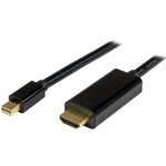 Startech. com c�ble adaptateur mini displayport vers hdmi de 2 m - m / m - 4k - noir, 2 m, mini displayport, ...