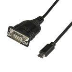Startech. com câble adaptateur usb - c vers série db9 rs232 avec rétention com, noir, 0, 4 m, usb c, ... Startech. com câble adaptateur usb - c vers série db9 rs232 avec rétention com, noir, 0, 4 m, usb c, ...