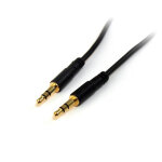 Startech. com c�ble jack audio de 3, 5 mm - cordon mince de 3 m, 3, 5mm, m�le, 3, 5mm, m�le, 3 m, noir ...