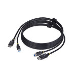 Startech. com cble kvm displayport de 1, 8m et usb 5gbps, 4k 60hz, cble combo dp 1. 2 et usb pour commutateu ...