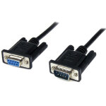 Startech. com c�ble null modem crois� s�rie rs232 db9 2 m - noir, noir, 2 m, db - 9, db - 9, m�le, femelle ...
