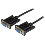 Startech. com c�ble null modem s�rie db9 rs232 de 2m - cordon s�rie db9 vers db9 - f / f - noir, noir, ...