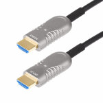 Startech. com c�ble optique actif (aoc) hdmi 2. 1 hybride de 15, 2m, cmp, pl�num, c�ble fibre optique ...