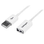 Startech. com cble rallonge usb 1m - cable usb 2. 0 a - a mle / femelle - blanc, 1 m, usb a, usb a, ...
