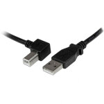 Startech. com c�ble usb 2. 0 a vers usb b coud� � gauche m�le / m�le pour imprimante - 1 m - noir, 1 ...