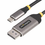 Startech. com c�ble usb - c vers displayport de 3m, 8k 60hz, 4k 144hz, hdr, c�ble adaptateur usb - c ...