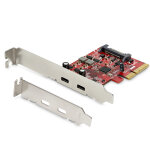 Startech. com carte pci express usb 3. 1  2 ports usb - c - usb 3. 2 gen 2 jusqu' 10 gbps, pcie, usb ...