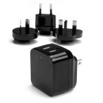 Startech. com chargeur mural usb  2 ports - haute puissance (17 w / 3, 4 a) - chargeur de voyage internationa ...
