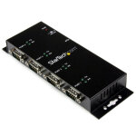 Startech. com hub adaptateur usb vers srie db9 rs232 4 ports - montage sur rail din industriel et mural, ...