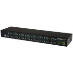 Startech. com hub s�rie rs232 � 16 ports - adaptateur usb vers 16x db9 rs232 � montage en rack, usb 2. ...