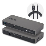 Startech. com hub thunderbolt 5 � 4 ports avec thunderbolt share kvm, 80 / 120 gbps, multi - �crans 8k, ...