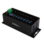 Startech. com hub usb 3. 0 � 7 ports - 5gbps - hub usb - a industriel en m�tal avec protection esd et ...