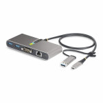 Startech. com hub usb - c  2 ports usb - a avec ethernet et rs - 232, dongle usb - c vers usb - a, 100w ...
