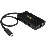 Startech. com hub usb - c  3 ports avec gigabit ethernet - usb - c vers 3x usb - a - usb 3. 0 - 5gbps ...
