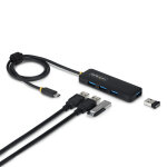 Startech. com hub usb - c � 4 ports, 5 gbps, aliment� par bus, mini - hub usb - c vers 4x usb - a, c�ble ...